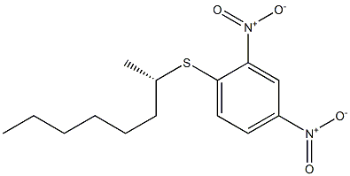 [S,(-)]-2,4-Dinitrophenyl 1-methylheptyl sulfide Struktur