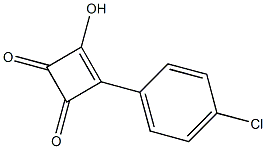 4-(4-Chlorophenyl)-3-hydroxy-3-cyclobutene-1,2-dione Struktur