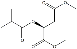 [S,(-)]-2-(Isobutyryloxy)succinic acid dimethyl ester Struktur