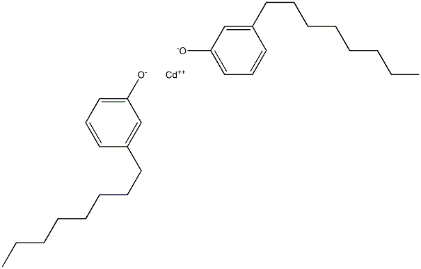 Cadmium bis(3-octylphenolate) Struktur