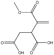 3-Butene-1,2,3-tricarboxylic acid 3-methyl ester Struktur