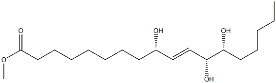 (9S,10E,12R,13R)-9,12,13-Trihydroxy-10-octadecenoic acid methyl ester Struktur