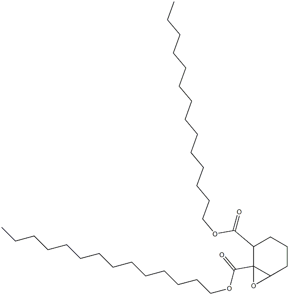 7-Oxabicyclo[4.1.0]heptane-1,2-dicarboxylic acid ditetradecyl ester Struktur