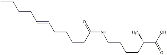 N6-(6-Undecenoyl)lysine Struktur