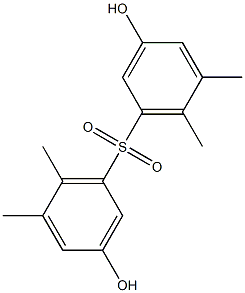 3,3'-Dihydroxy-5,5',6,6'-tetramethyl[sulfonylbisbenzene] Struktur