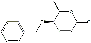 [5R,6S,(-)]-5-Benzyloxy-6-methyl-5,6-dihydro-2H-pyran-2-one Struktur