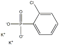 2-Chlorophenylphosphonic acid dipotassium salt Struktur