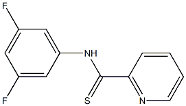 N-[3,5-Difluorophenyl]pyridine-2-carbothioamide Struktur