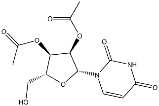 2'-O,3'-O-Bisacetyluridine Struktur