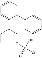 Chlorophosphonic acid 2-biphenylylbutyl ester Struktur