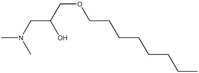 1-Dimethylamino-3-octyloxy-2-propanol Struktur