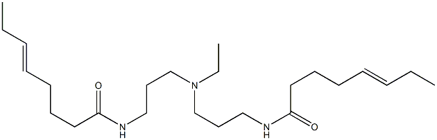 N,N'-[Ethyliminobis(3,1-propanediyl)]bis(5-octenamide) Struktur