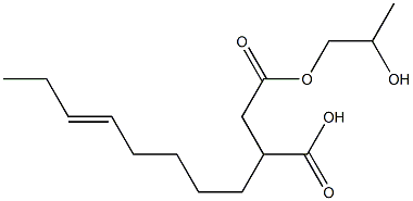 3-(5-Octenyl)succinic acid hydrogen 1-(2-hydroxypropyl) ester Struktur