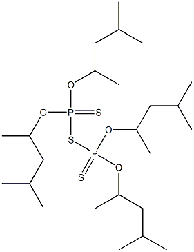 Bis[bis(1,3-dimethylbutyloxy)phosphinothioyl] sulfide Struktur