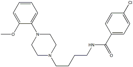 N-[4-[4-(2-Methoxyphenyl)-1-piperazinyl]butyl]-4-chlorobenzamide Struktur