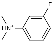 N,N-Dimethyl-3-fluoroanilinium Struktur