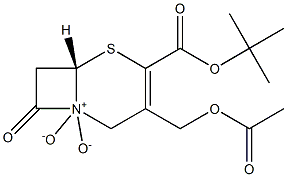 3-Acetyloxymethyl-4-tert-butyloxycarbonylcepham-3-ene 1,1-dioxide Struktur