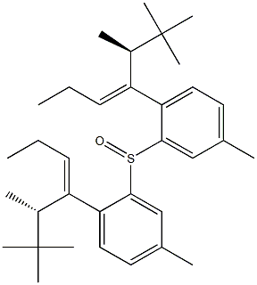 [(E)-1-[(S)-1-Methylneopentyl]-1-butenyl]p-tolyl sulfoxide Struktur