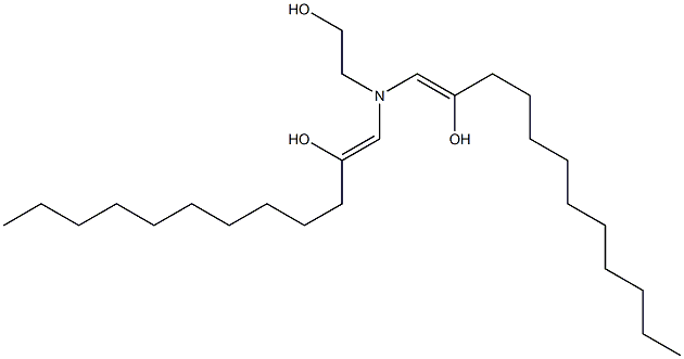 1,1'-[(2-Hydroxyethyl)imino]bis(1-dodecen-2-ol) Struktur