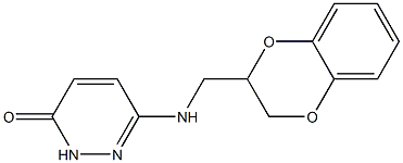 6-[[[(2,3-Dihydro-1,4-benzodioxin)-2-yl]methyl]amino]pyridazin-3(2H)-one Struktur