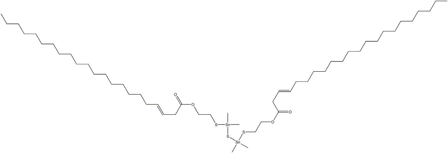 Bis[dimethyl[[2-(2-henicosenylcarbonyloxy)ethyl]thio]stannyl] sulfide Struktur