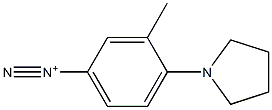 3-Methyl-4-(1-pyrrolidinyl)benzenediazonium Struktur