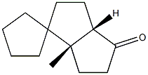 (1S,5S)-1-Methylspiro[bicyclo[3.3.0]octane-2,1'-cyclopentan]-6-one Struktur