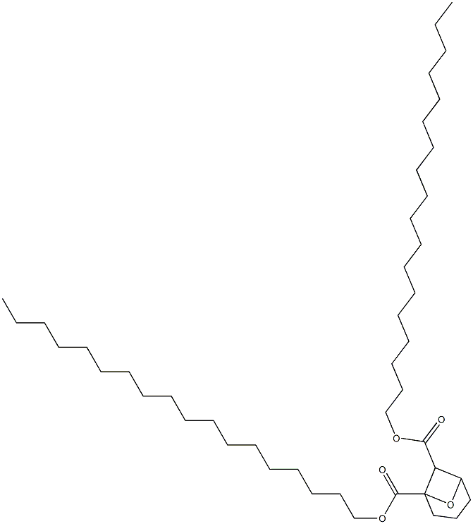 7-Oxabicyclo[3.1.1]heptane-1,6-dicarboxylic acid dioctadecyl ester Struktur