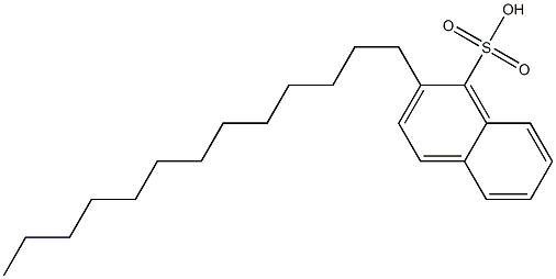 2-Tridecyl-1-naphthalenesulfonic acid Struktur