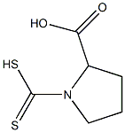 1-Dithiocarboxypyrrolidine-2-carboxylic acid Struktur