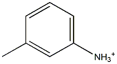 3-Methylbenzenaminium Struktur