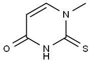 1-Methyl-2-thioxo-1,2,3,4-tetrahydropyrimidine-4-one Struktur