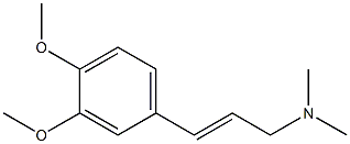 (E)-N,N-Dimethyl-3-(3,4-dimethoxyphenyl)-2-propen-1-amine Struktur