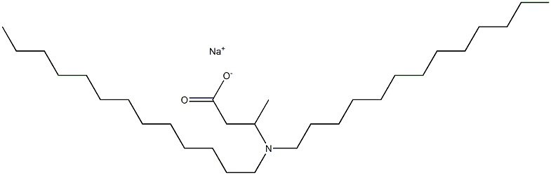 3-(Ditridecylamino)butyric acid sodium salt Struktur