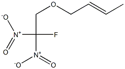 1-(2-Fluoro-2,2-dinitroethoxy)-2-butene Struktur