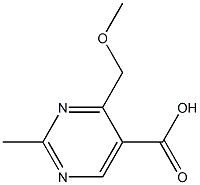 2-Methyl-4-methoxymethylpyrimidine-5-carboxylic acid Struktur