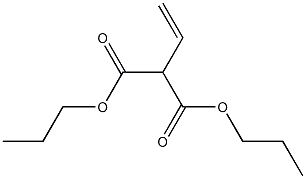 2-Vinylmalonic acid dipropyl ester Struktur