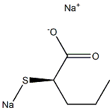 [R,(-)]-2-(Sodiothio)valeric acid sodium salt Struktur