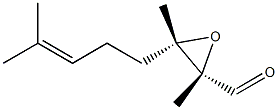 (2S,3S)-2,3-Epoxy-2,3,7-trimethyl-6-octenal Struktur