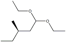 [R,(-)]-3-Methylvaleraldehyde diethyl acetal Struktur