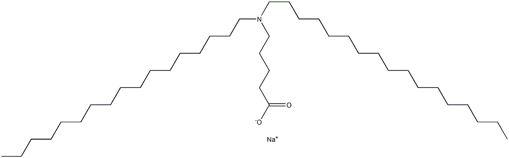 5-(Diheptadecylamino)valeric acid sodium salt Struktur