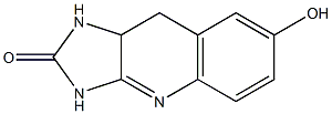 7-Hydroxy-9,9a-dihydro-1H-imidazo[4,5-b]quinolin-2(3H)-one Struktur