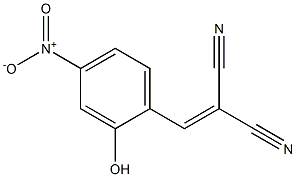 2-(2-Hydroxy-4-nitrobenzylidene)malononitrile Struktur