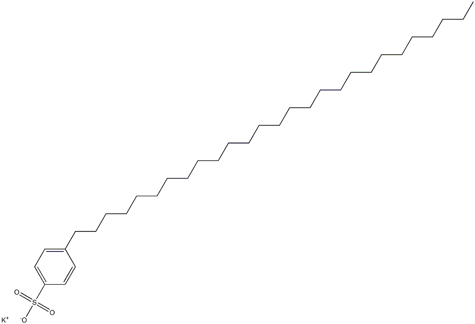 4-Heptacosylbenzenesulfonic acid potassium salt Struktur