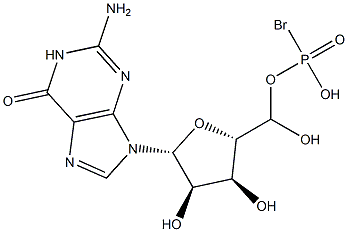 5'-[(Bromophosphonyl)oxy]guanosine Struktur