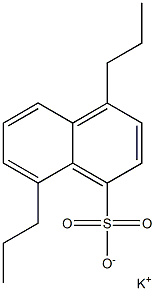 4,8-Dipropyl-1-naphthalenesulfonic acid potassium salt Struktur