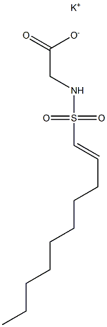 N-(1-Decenylsulfonyl)glycine potassium salt Struktur