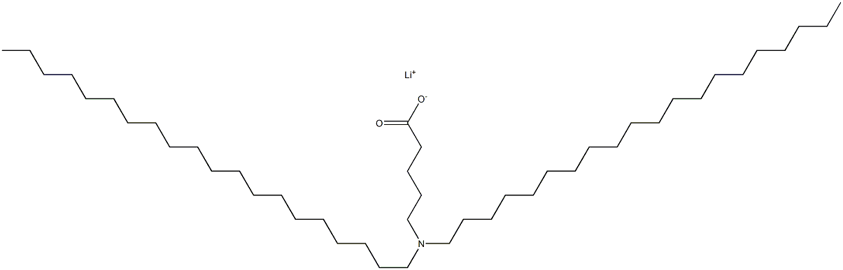 5-(Diicosylamino)valeric acid lithium salt Struktur