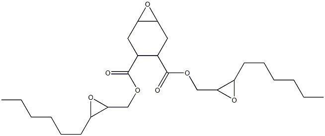 7-Oxabicyclo[4.1.0]heptane-3,4-dicarboxylic acid bis(2,3-epoxynonan-1-yl) ester Struktur