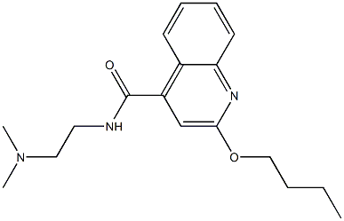 2-Butoxy-N-[2-(dimethylamino)ethyl]-4-quinolinecarboxamide Struktur